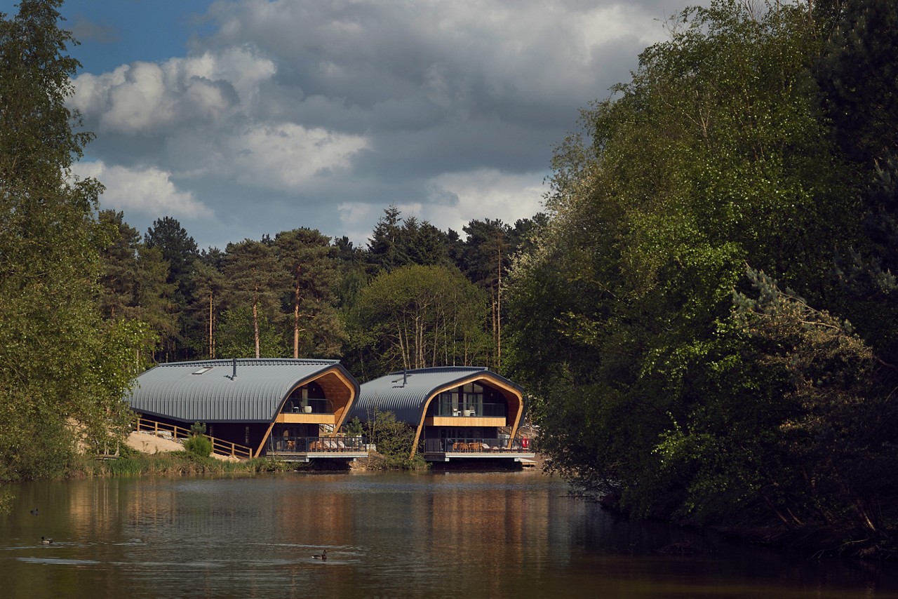 exterior shot of Waterside Lodges