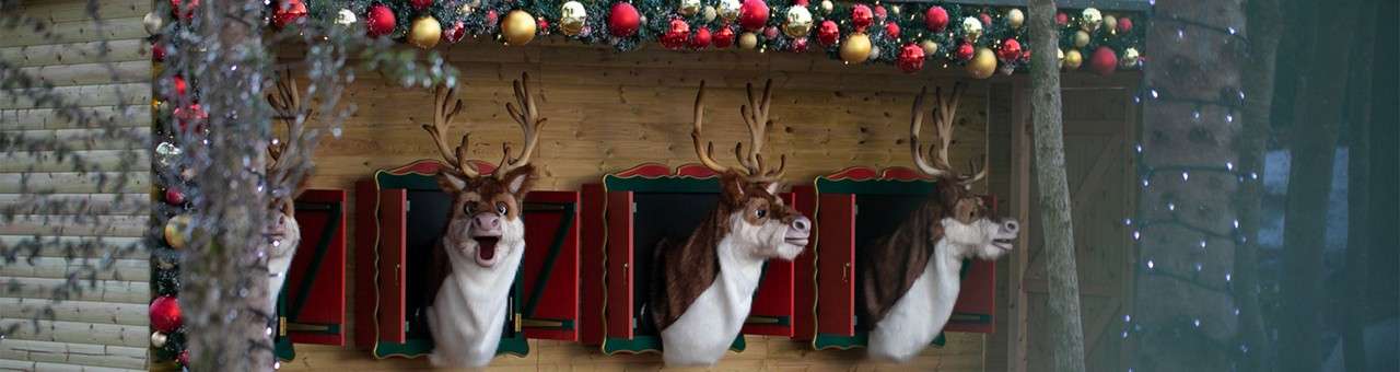 Singing reindeer animatronics