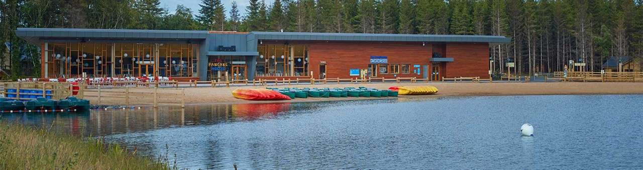Lake and Pancake House at Longford forest