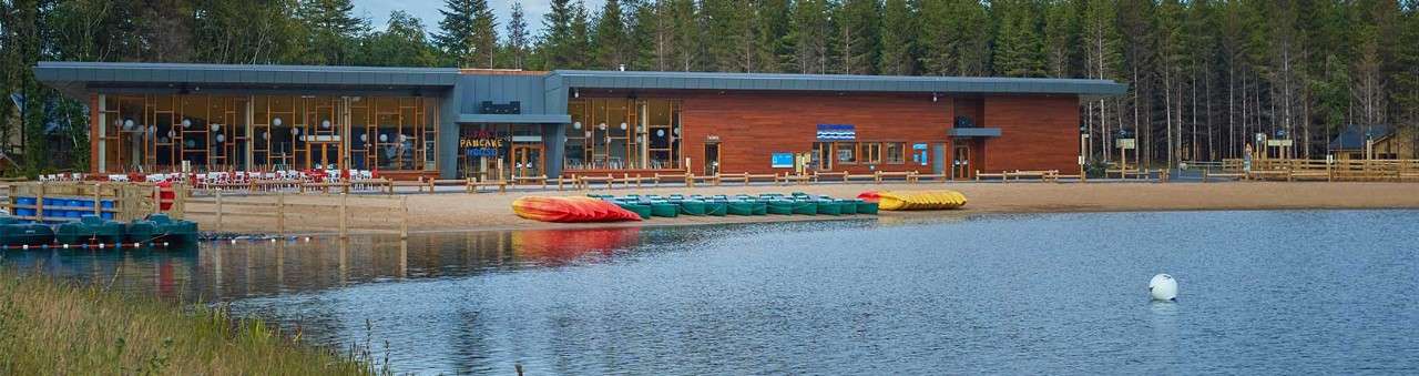 Lake and Pancake House at Longford forest