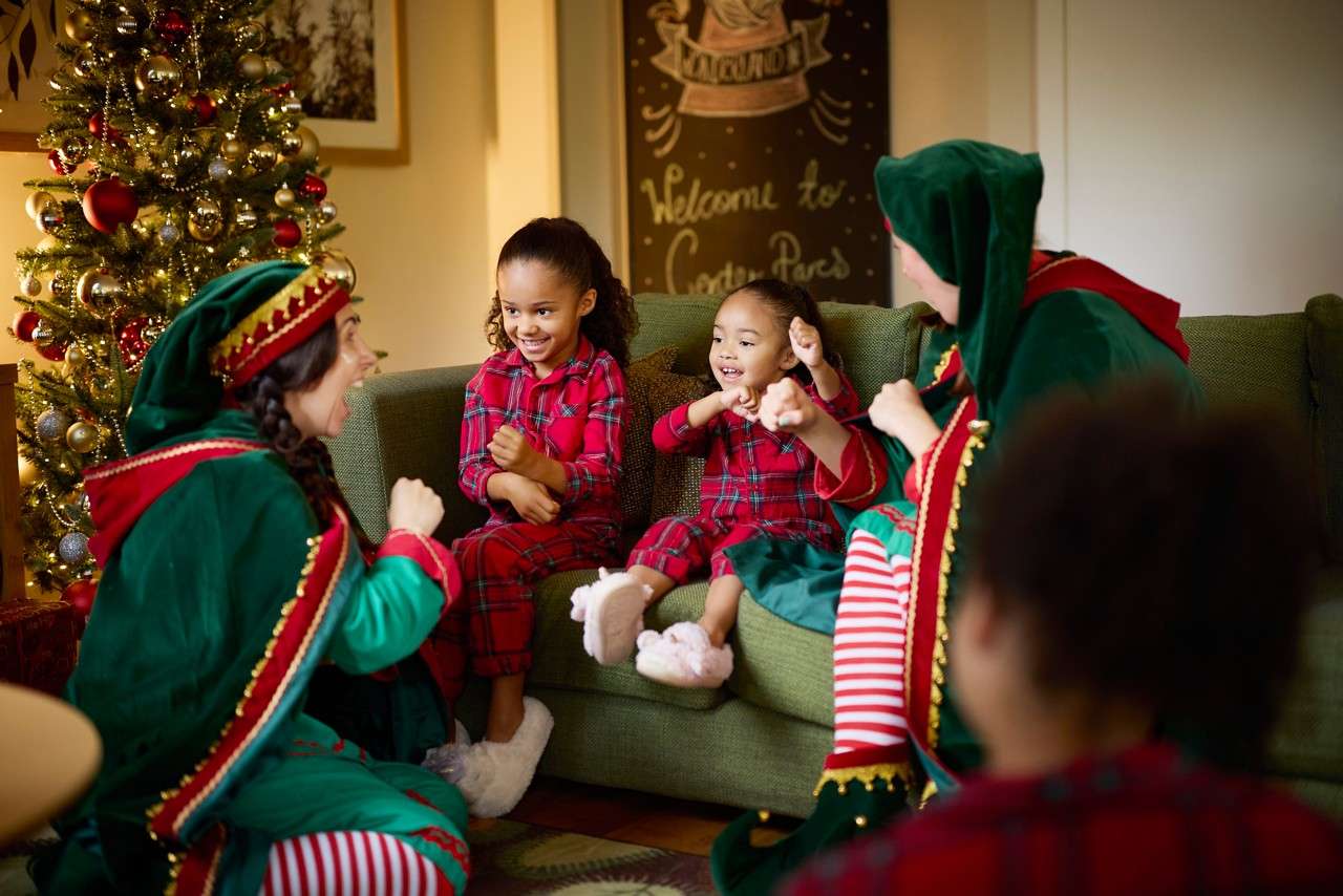 children with elves