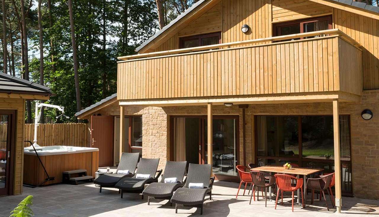 Accommodation with disabled access hot tub