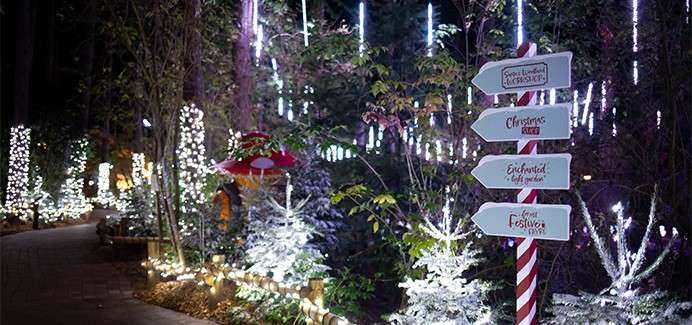 Santa's Woodland Wosksop sign.