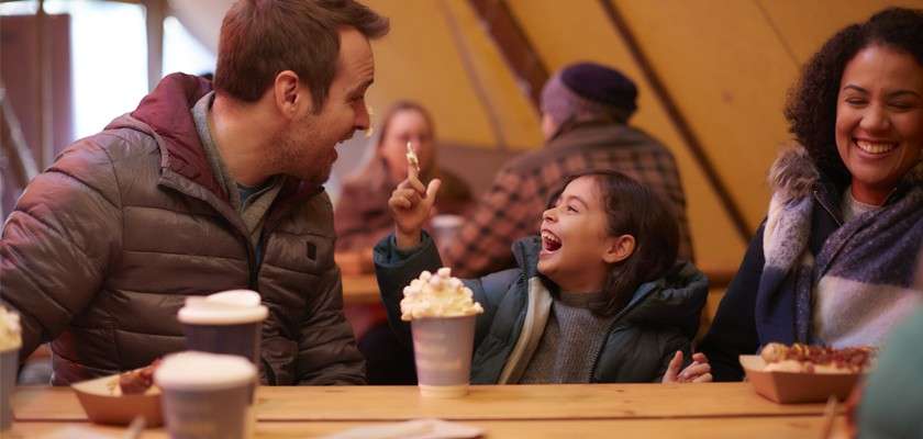 Child taking part in wishlight quest