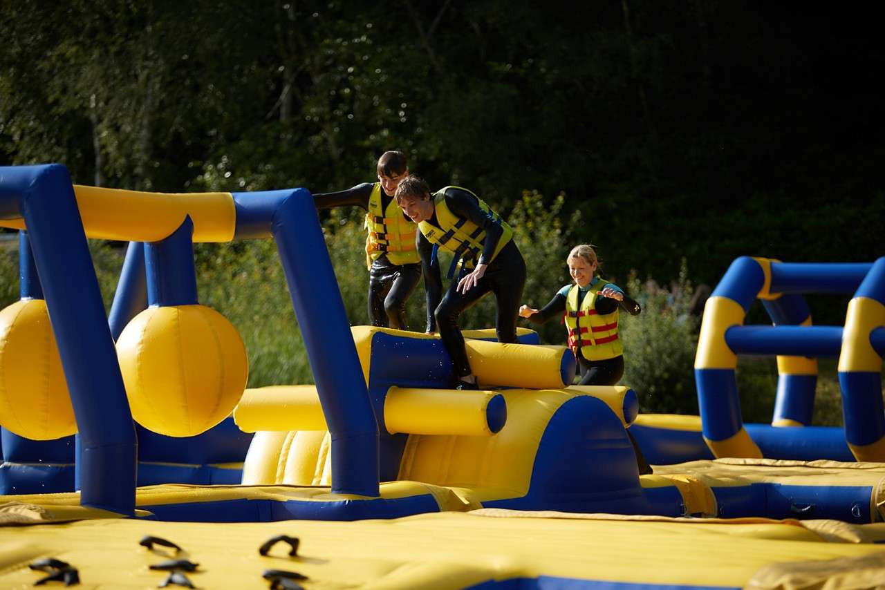 2 people on AquaParc