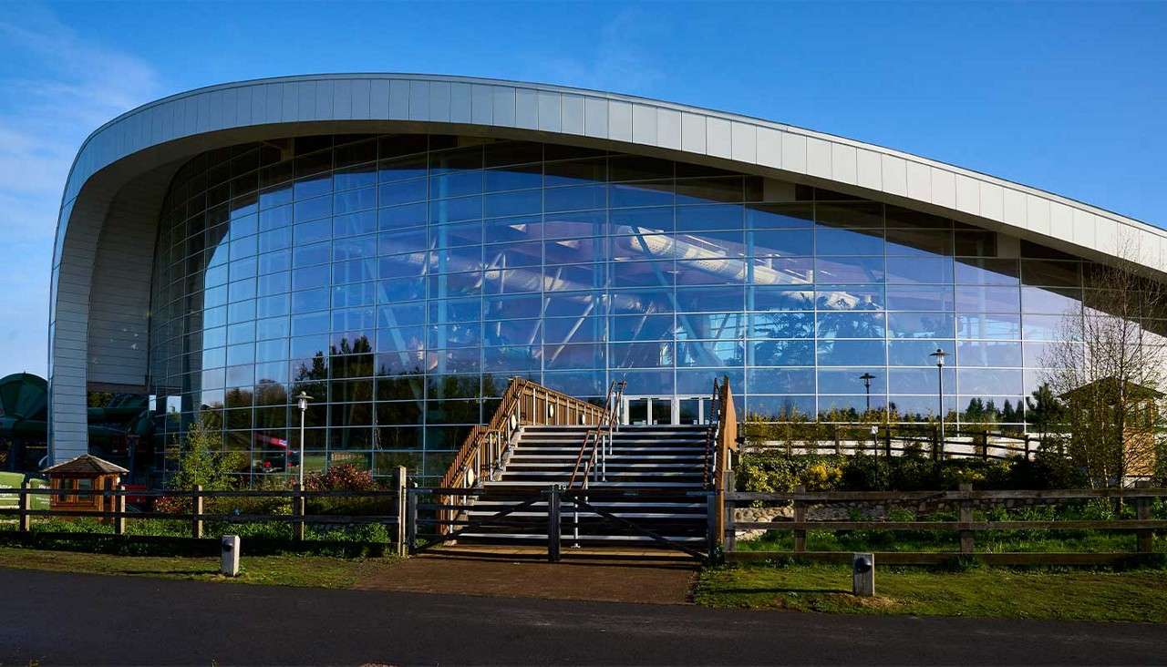 Exterior of the Subtropical Swimming Paradise.