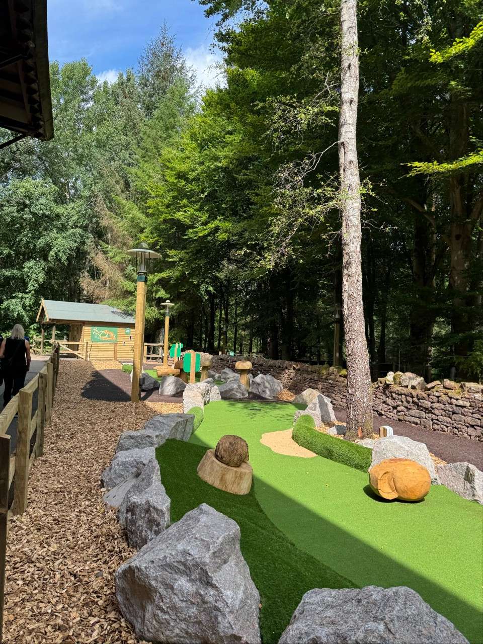 An image of the Woodland Way Adventure Golf course.