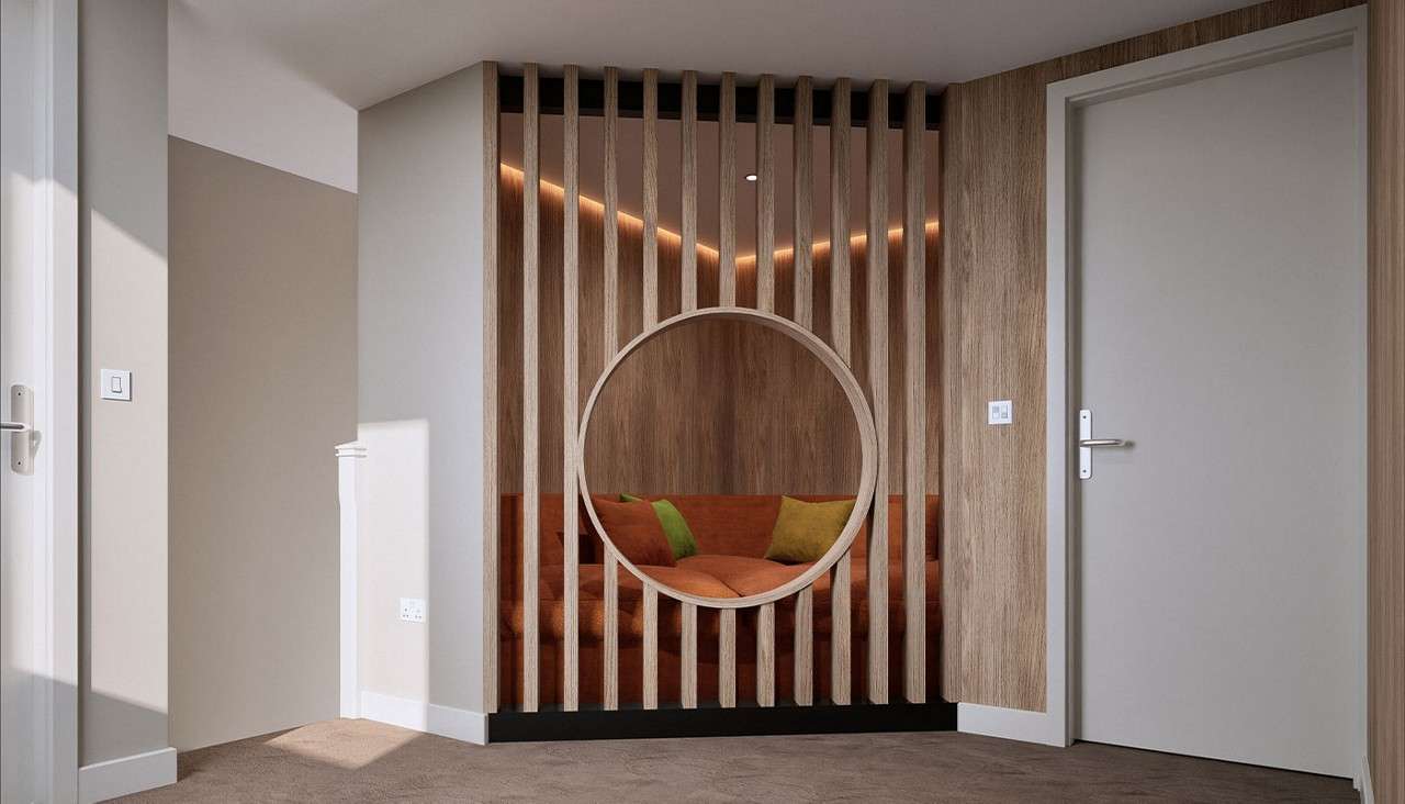 Twin bedroom.