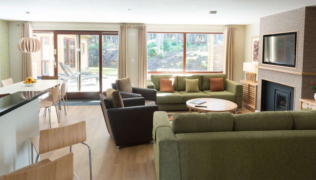 Exclusive living and dining area
