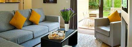 Woodland Lodges with log burner | Woodland Lodge breaks Ireland