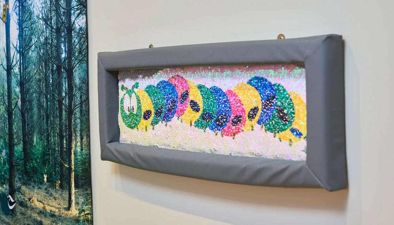 Interactive wall art in the sensory room