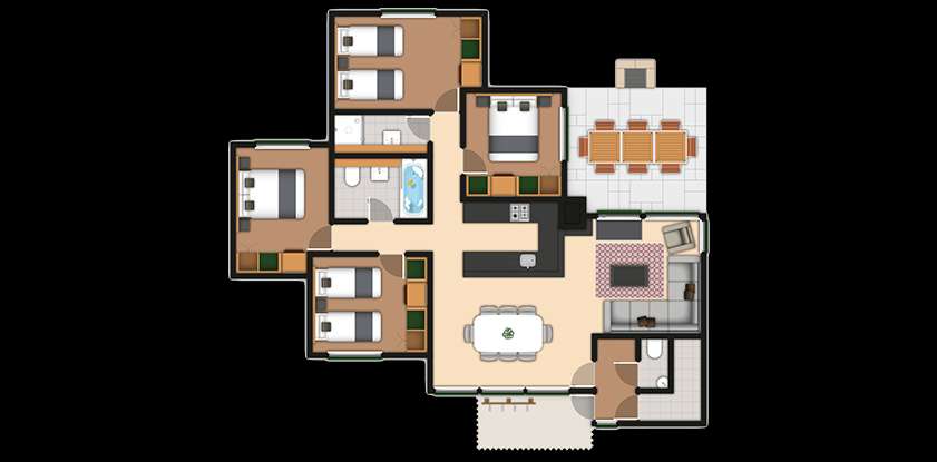 4 bedroom New Style Woodland Lodge | Center Parcs