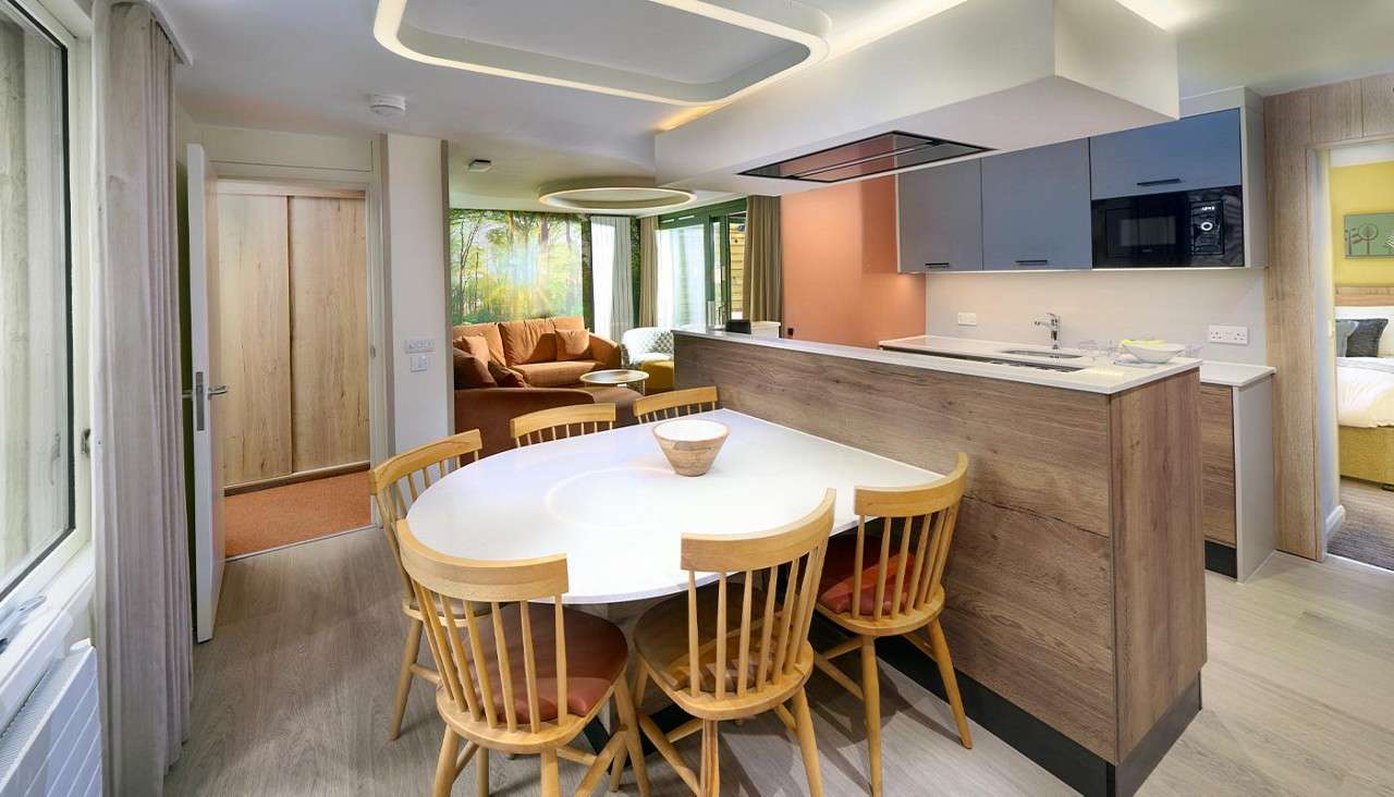 Living area with patio doors.