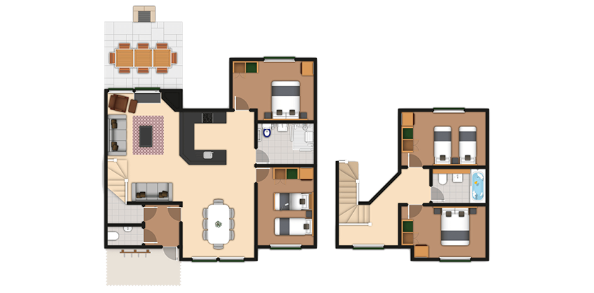 4 bedroom New Style Adapted Woodland Lodge | Center Parcs