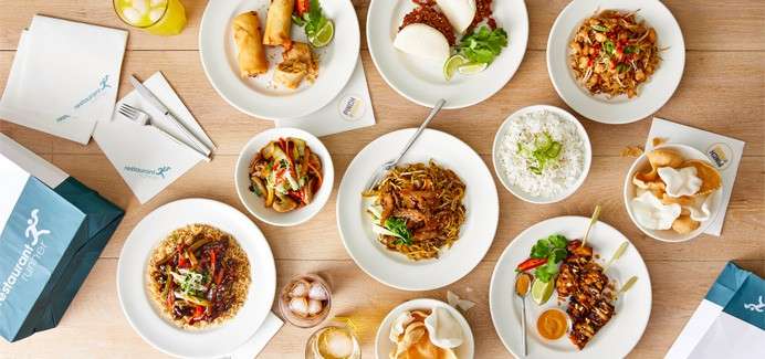 A selection of asian dishes from the Restaurant Runner menu