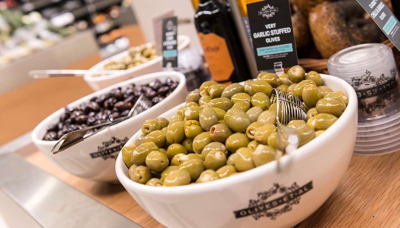 Fresh olives at ParcMarket