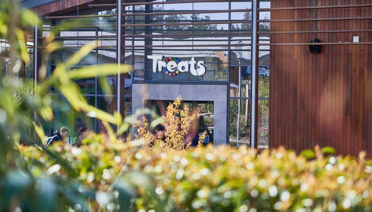 Exterior of Treats at Longford Forest.