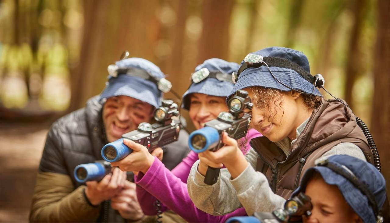 Group taking part in Laser Combat