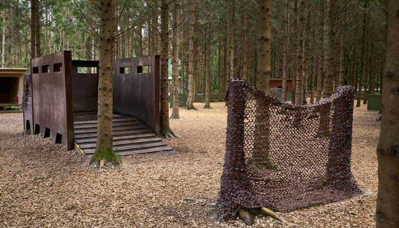 Obstacles in the Laser Combat arena 