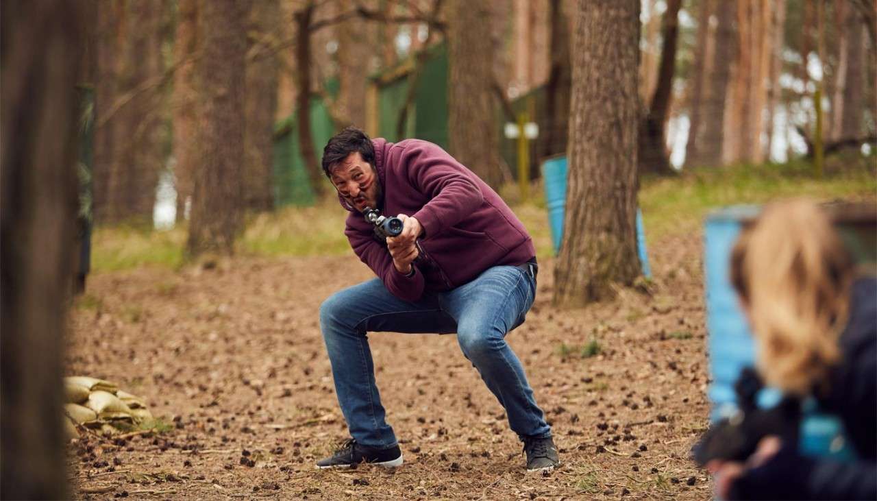 Man taking part in Laser Combat