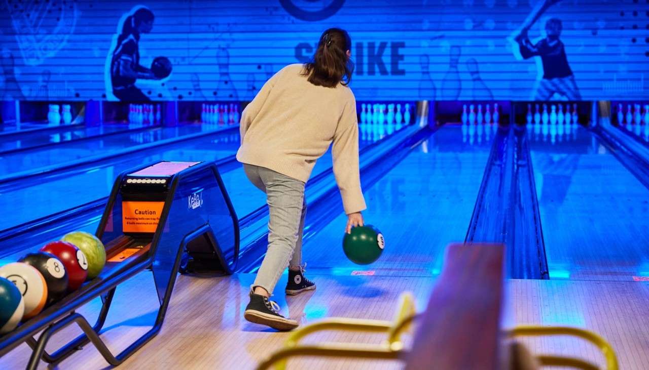 Woman bowling