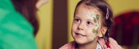 Glow in the Dark Face Painting