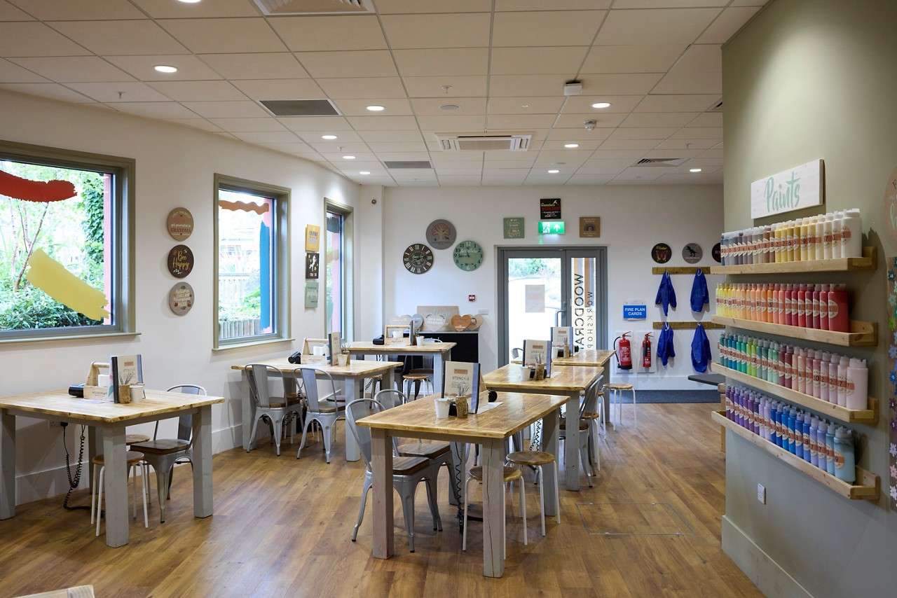 Inside the Woodcraft Workshop studio.