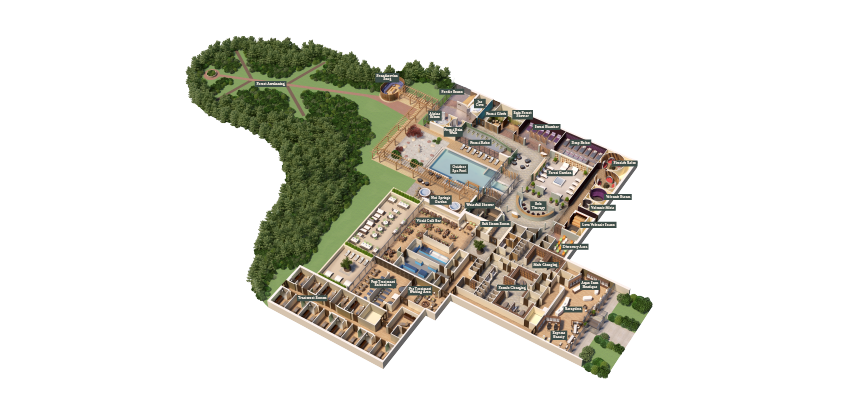 Longford Forest Aqua Sana Spa Map