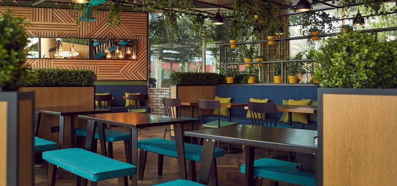 Seating area inside the Coffee House