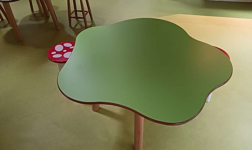 A table in the shape of a tree