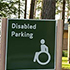 Disabled parking sign.