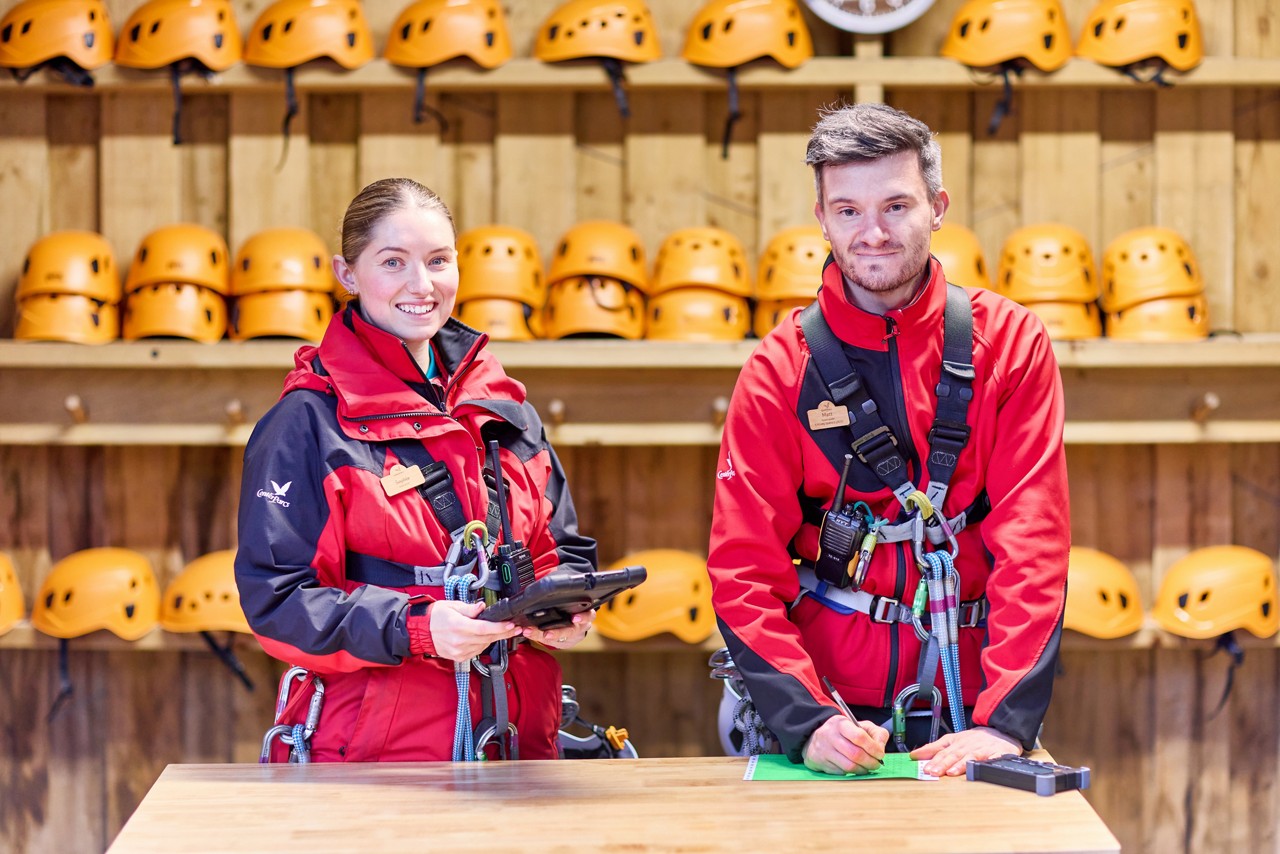 Two climbing instructors