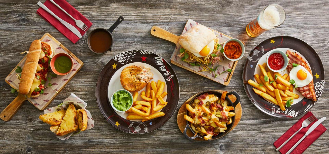 A selection of dishes on a table